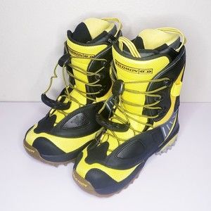 Salomon Synapse Customfit 3D Mens Black Yellow Snowboard Boots Size 9.5